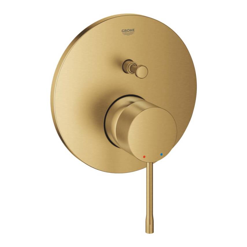 Grohe Essence New Ankastre Banyo/Duş Bataryası (Sıva Üstü Grubu) Fırçalı Altın 24167GN1 - 1