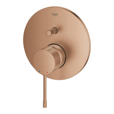Grohe Essence New Ankastre Banyo/Duş Bataryası (Sıva Üstü Grubu) Fırçalı Bakır 24167DL1 - 3
