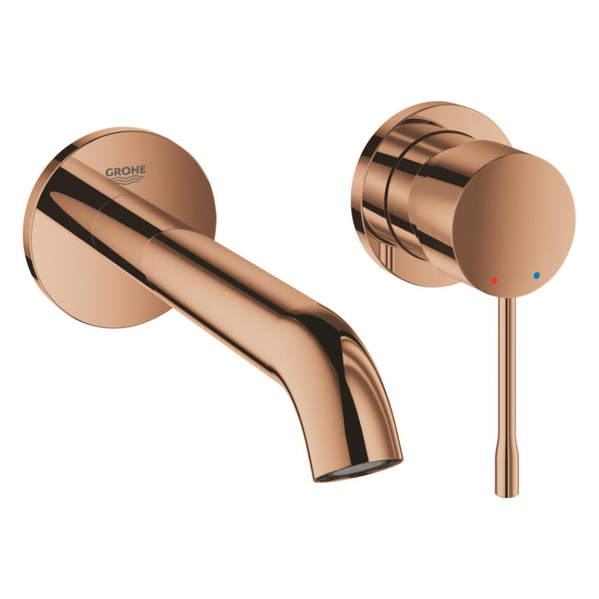 Grohe Essence New Duvardan Ankastre Lavabo Bataryası (Sıva Üstü Grubu) Bakır 29192DA1 - 1