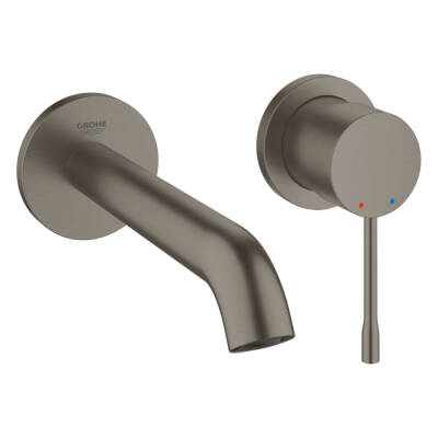 Grohe Essence New Duvardan Ankastre Lavabo Bataryası (Sıva Üstü Grubu) Fırçalı Sert Grafit 29192AL1 - 1