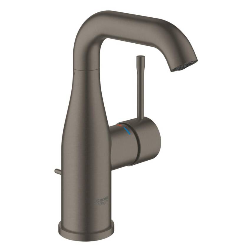 Grohe Essence New Lavabo Bataryası Sifon Kumandalı Fırçalı Sert Grafit 24173AL1 - 1