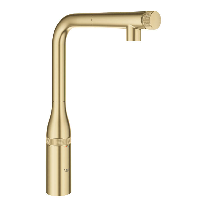 Grohe Essence SmartControl Spiralli Eviye Bataryası Fırçalı Altın 31615GN0 - 1