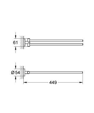 Grohe Essentials 2'li Havluluk 40371001 - 2