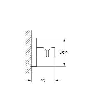 Grohe Essentials Askı Krom 40364001 - 3