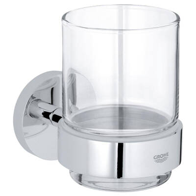 Grohe Essentials Diş Fırçalığı, Cam Krom 40447001 - 1