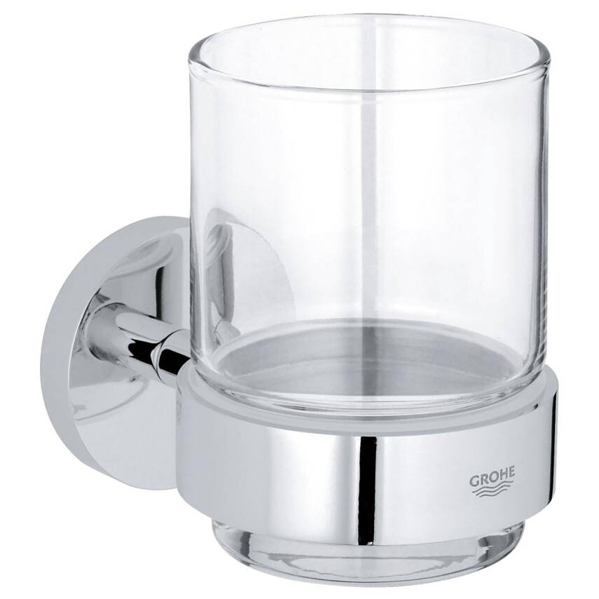 Grohe Essentials Diş Fırçalığı, Cam Krom 40447001 - 1
