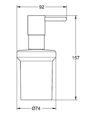 Grohe Essentials Duvara Monte Sıvı Sabunluk (Tutacağı Hariç), Krom 40394001 - 4