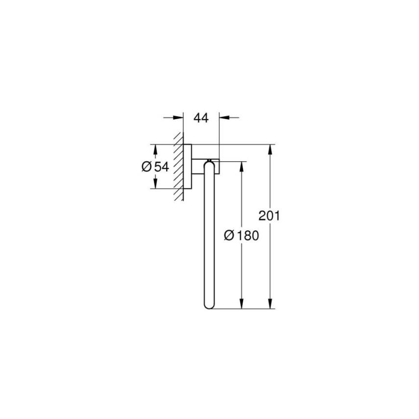 Grohe Essentials Halka Havluluk Parlak Bakır 40365DA1 - 2