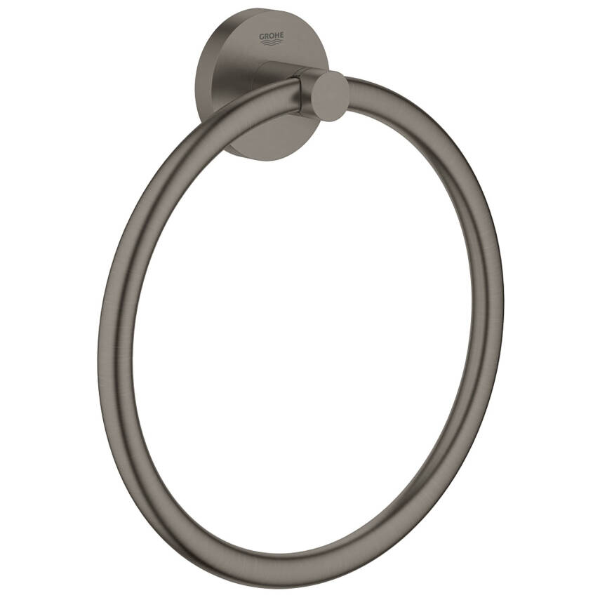 Grohe Essentials Halka Havluluk, Fırçalı Sert Grafit 40365AL1 - 1