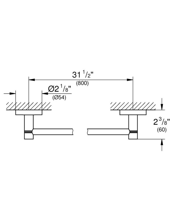Grohe Essentials Havluluk, 80 cm, Parlak Altın 40386GL1 - 2
