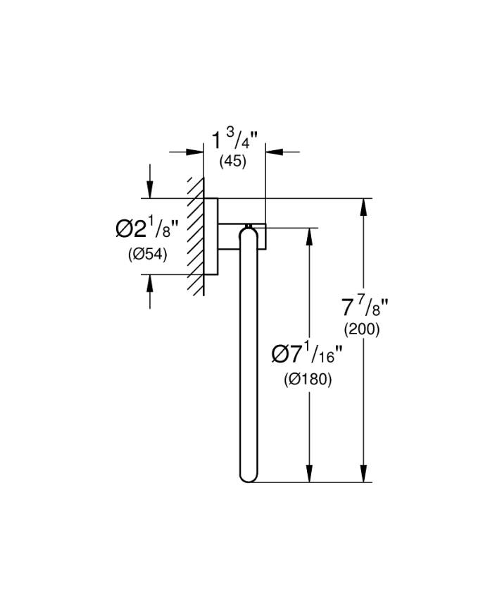 Grohe Essentials New Halka Havluluk Fırçalı Altın 40365GN1 - 2