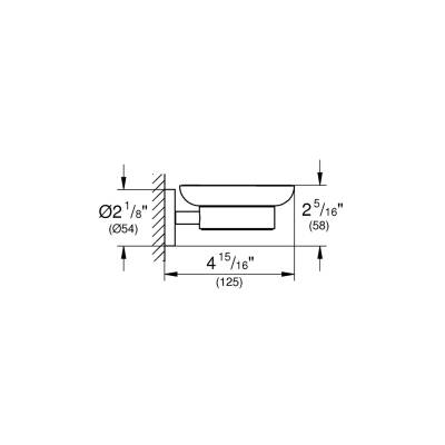 Grohe Essentials Katı Sabunluk Krom 40444001 - 2