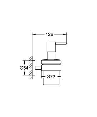 Grohe Essentials Sıvı Sabunluk, Mat Siyah 1022572430 - 3