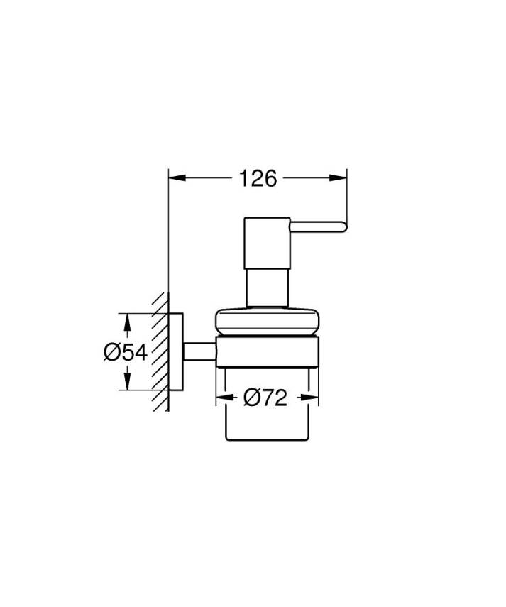 Grohe Essentials Sıvı Sabunluk, Mat Siyah 1022572430 - 3
