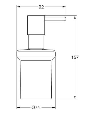 Grohe Essentials Sıvı Sabunluk, Parlak Bakır 40394DA1 - 2