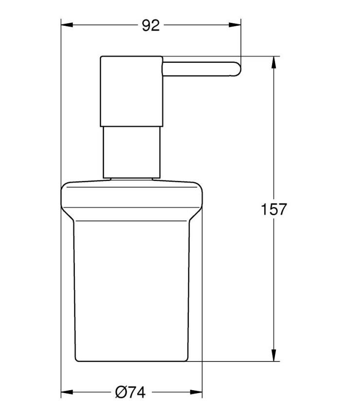 Grohe Essentials Sıvı Sabunluk, Parlak Bakır 40394DA1 - 2