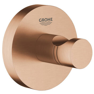 Grohe Essentials Tekli Havlu/Bornoz Askısı Fırçalı Bakır 40364DL1 