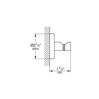 Grohe Essentials Tekli Havlu/Bornoz Askısı Fırçalı Bakır 40364DL1 - 2