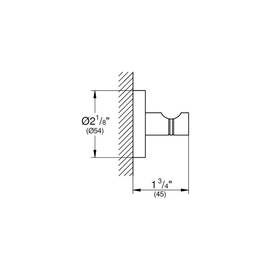 Grohe Essentials Tekli Havlu/Bornoz Askısı Fırçalı Bakır 40364DL1 - 2