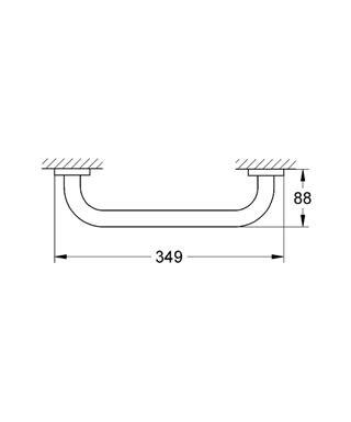 Grohe Essentials Tutunma Barı Krom 40421001 - 2