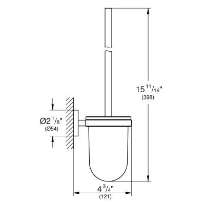 Grohe Essentials Tuvalet Fırçalığı, Fırçalı Bakır 40374DL1 - 2
