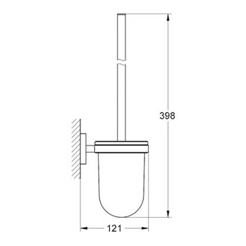 Grohe Essentials Tuvalet Fırçalığı Krom - 2