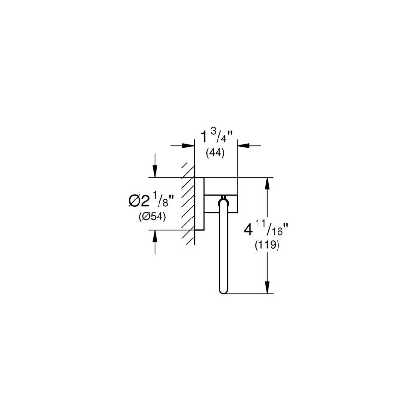 Grohe Essentials Tuvalet Kağıtlığı Fırçalı Bakır 40689DL1 - 2