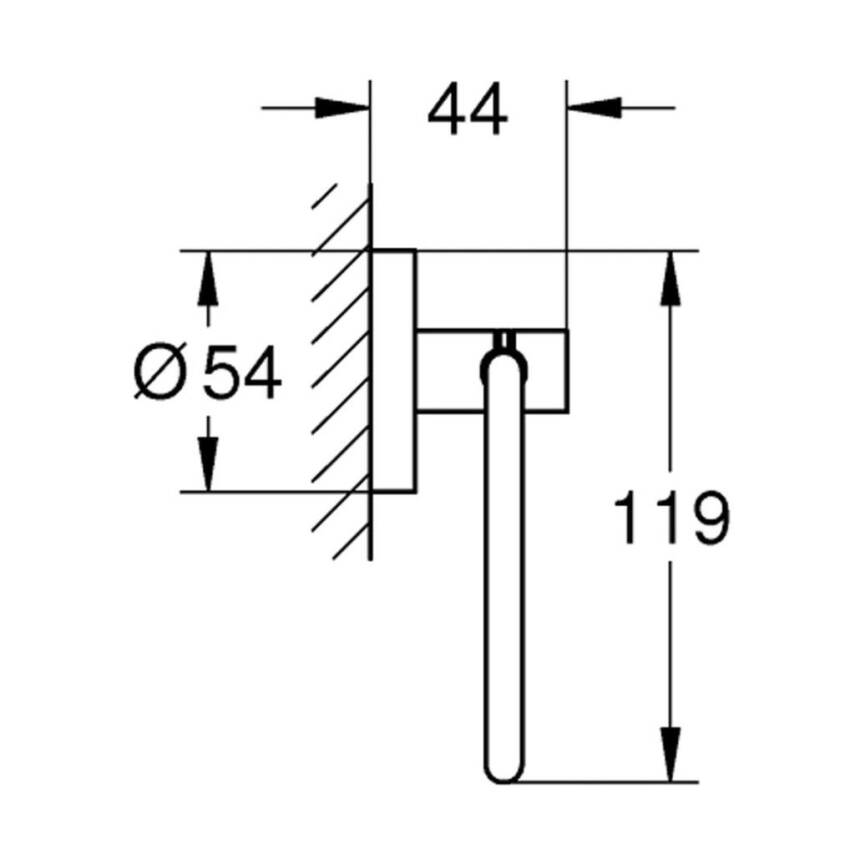 Grohe Essentials Tuvalet Kağıtlığı Krom 40689001 - 2