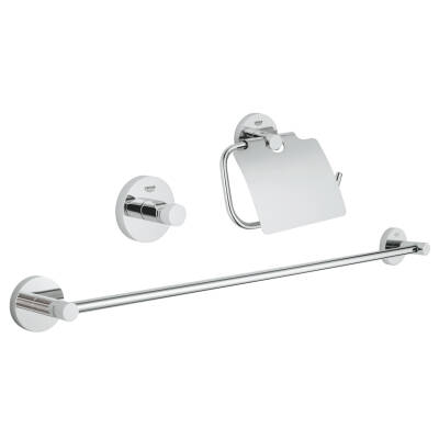 Grohe Essentials Üçlü Aksesuar Seti Krom 40775001 - 1