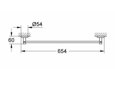 Grohe Essentials Uzun Havluluk Krom 40366001 - 3