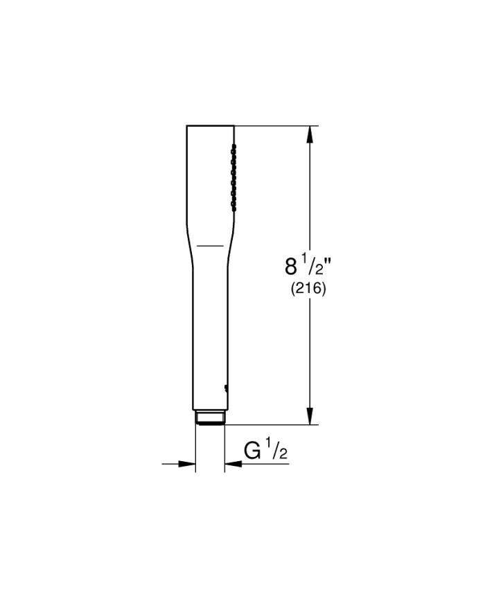 Grohe Euphoria Cosmopolitan Stick El Duşu 1 Akışlı Mat Siyah 22126KF0 - 4