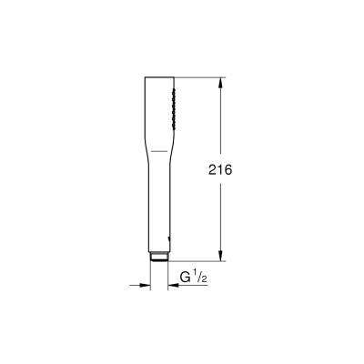 Grohe Euphoria Cosmopolitan Stick El Duşu, 1 Fonksiyonlu Krom 27400000 - 2