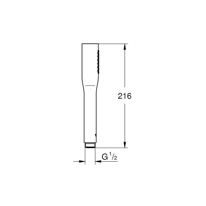 Grohe Euphoria Cosmopolitan Stick El Duşu, 1 Fonksiyonlu Krom 27400000 - 2