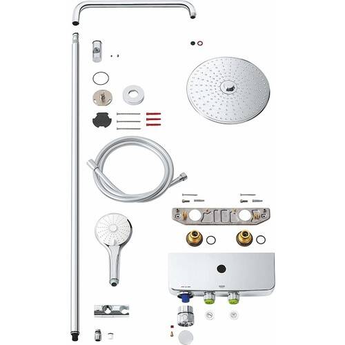 Grohe Euphoria SmartControl 260 Mono Duş sistemi Duvara Monte Termostatik Bataryalı Duş Kolonu Krom 26509000 - 2