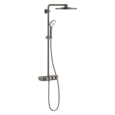 Grohe Euphoria SmartControl 310 Duo Duş Sistemi, Duvara Monte, Termostatik Bataryalı Duş Kolonu, Fırçalı Sert Grafit 26507AL0 - 1