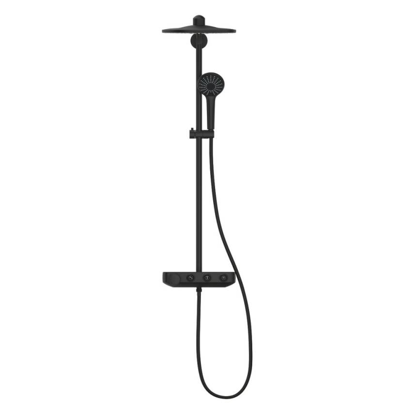 Grohe Euphoria SmartControl 310 Duo Duş Sistemi Duvara Monte Termostatik Bataryalı Duş Kolonu Mat Siyah 22120KF0 - 2