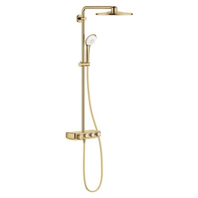 Grohe Euphoria SmartControl 310 Duo Duş Sistemi, Duvara Monte, Termostatik Bataryalı Duş Kolonu, Parlak Altın 26507GL0 - 1