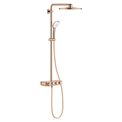 Grohe Euphoria SmartControl 310 Duo Duş Sistemi, Duvara Monte, Termostatik Bataryalı Duş Kolonu, Parlak Bakır 26507DA0 - 1