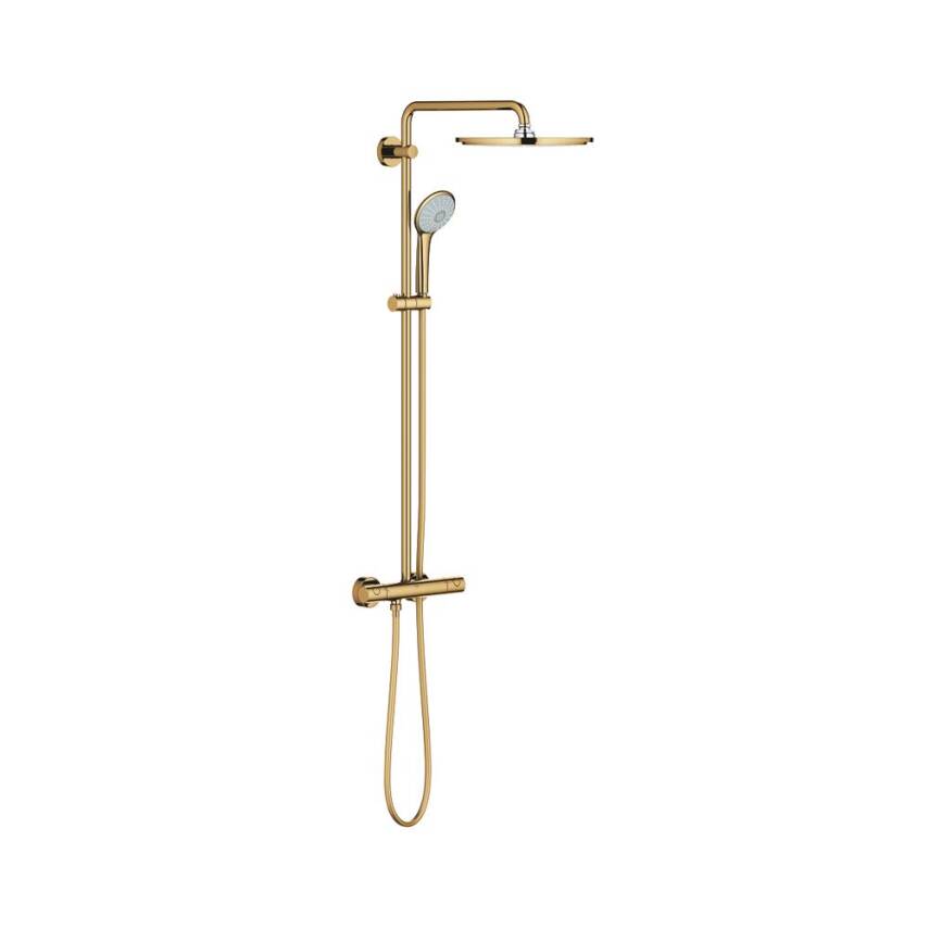 Grohe Euphoria System 310 Duvara Monte Termostatik Duş Bataryalı Duş Sistemi, Parlak Altın 26075GL0 - 1