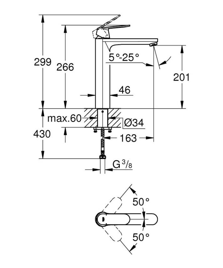 Grohe Eurocosmo Çanak Lavabo Bataryası Krom 23921000 - 4