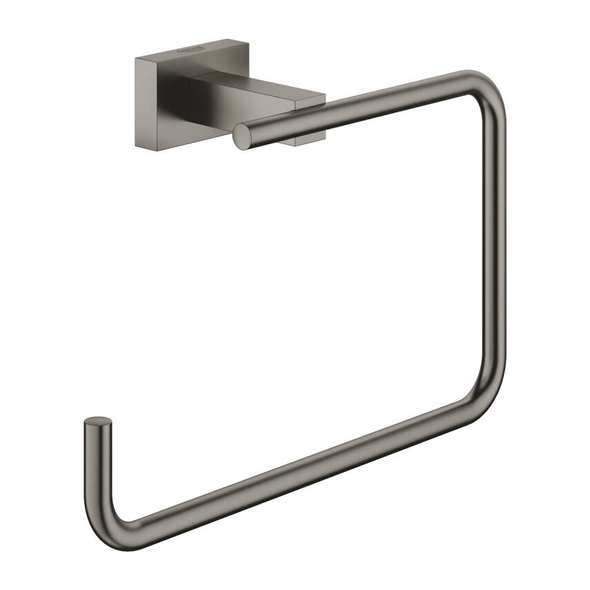 Grohe Eurocube Halka Havluluk, Fırçalı Sert Grafit 40510AL1 - 1