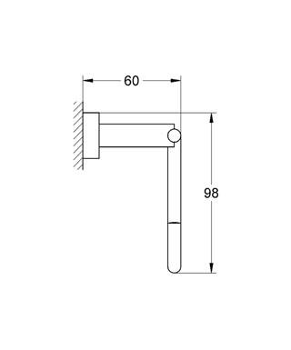 Grohe Eurocube Tuvalet Kağıtlığı Kapaksız Krom 40507001 - 2