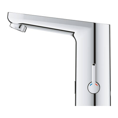 Grohe Eurosmart Cosmopolitan E Fotoselli Lavabo Bataryası (Çift Su Girişli, Pilli, Sıcak Soğuk Su Ayarlı) Krom 36327002 - 2
