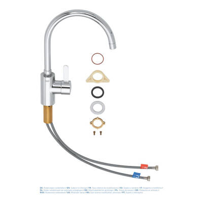 Grohe EuroSmart Cosmopolitan Eviye Bataryası 32843002 - 2
