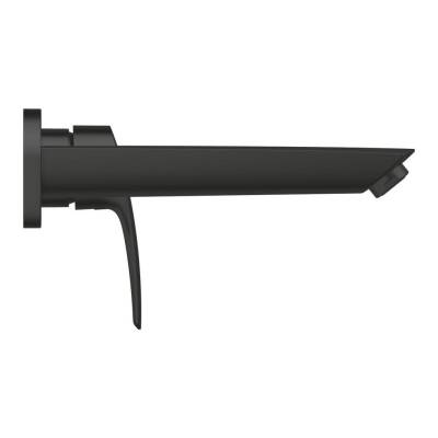 Grohe Eurosmart Duvardan Ankastre Lavabo Bataryası (Sıva Üstü Grubu) M-Boy Mat Siyah 293382433 - 2