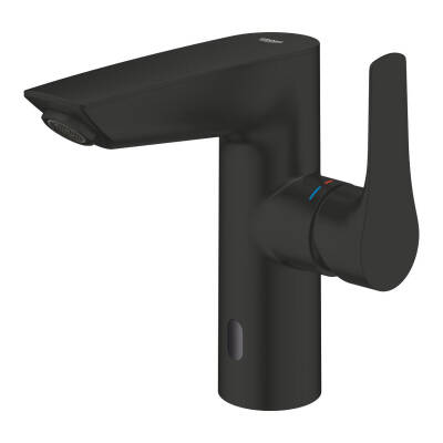 Grohe Eurosmart Fotoselli ve Manuel Kullanım Lavabo Bataryası (Pilli, Çift Su Girişli), Mat Siyah 239752433 - 4