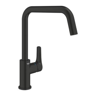 Grohe Eurosmart Kuğu Borulu Eviye Bataryası Mat Siyah 305672430 - 1