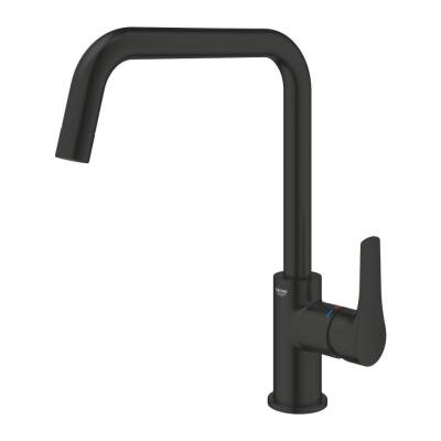 Grohe Eurosmart Kuğu Borulu Eviye Bataryası Mat Siyah 305672430 - 2