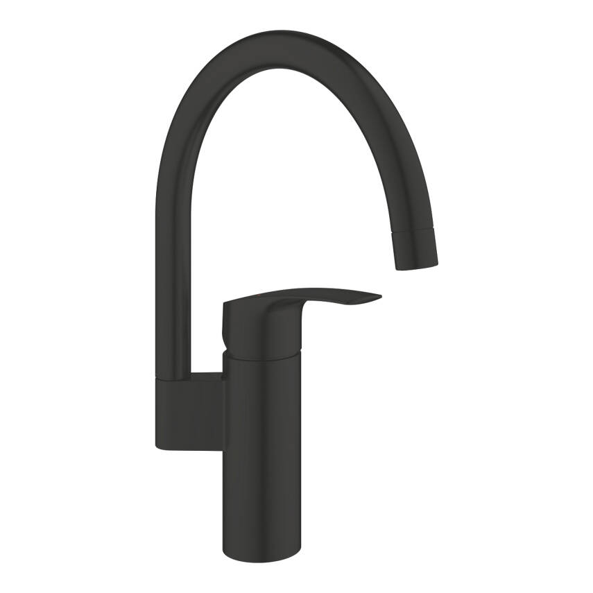 Grohe Eurosmart Kuğu Borulu Eviye Bataryası, Mat Siyah 332022433 - 1