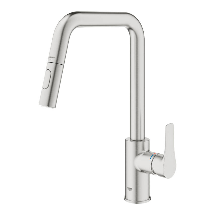 Grohe Eurosmart Kuğu Borulu Eviye Bataryası Paslanmaz Çelik 30619DC0 - 4